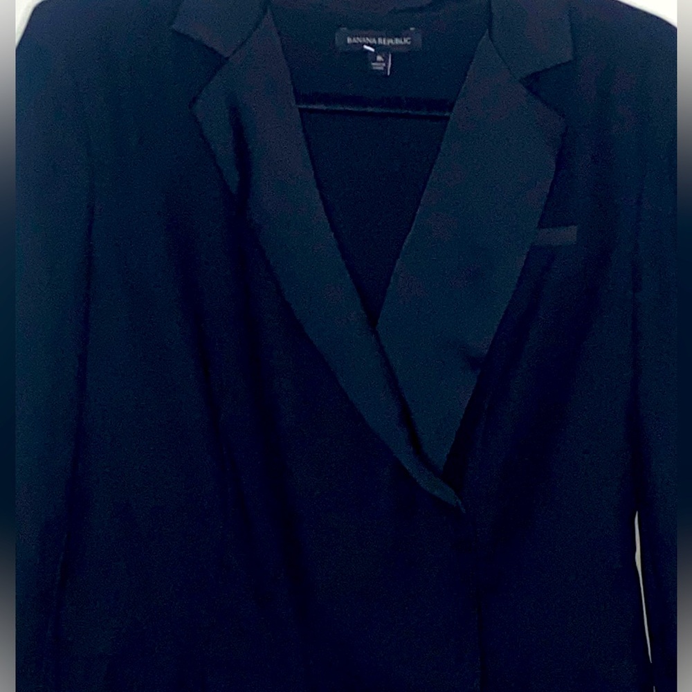 Banana Republic Tuxedo Jumpsuit w/ Silk Lapel
